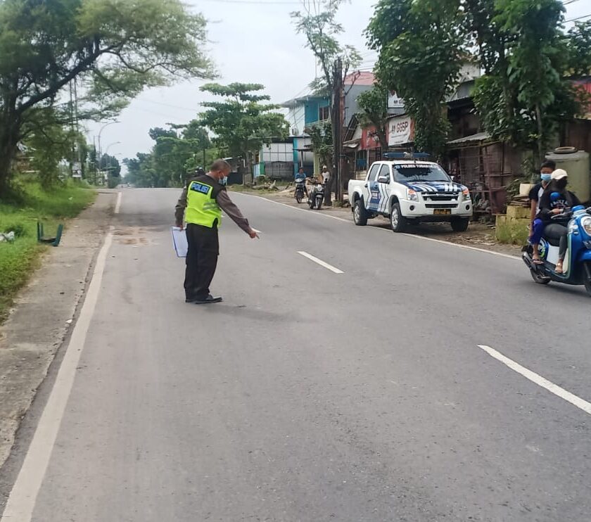 olah TKP Kecelakaan di Tuban