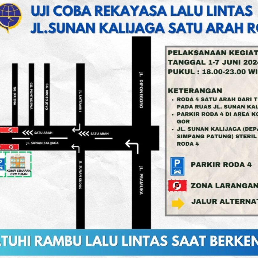 Flayer Uji coba satu arah