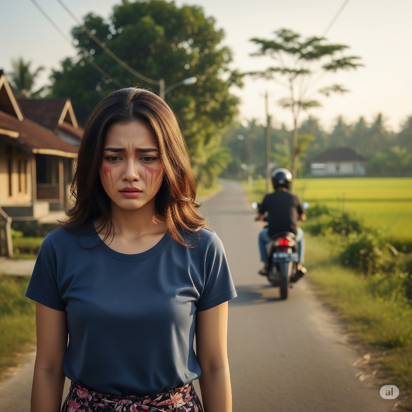 Cewek di Tuban Disiram air keras